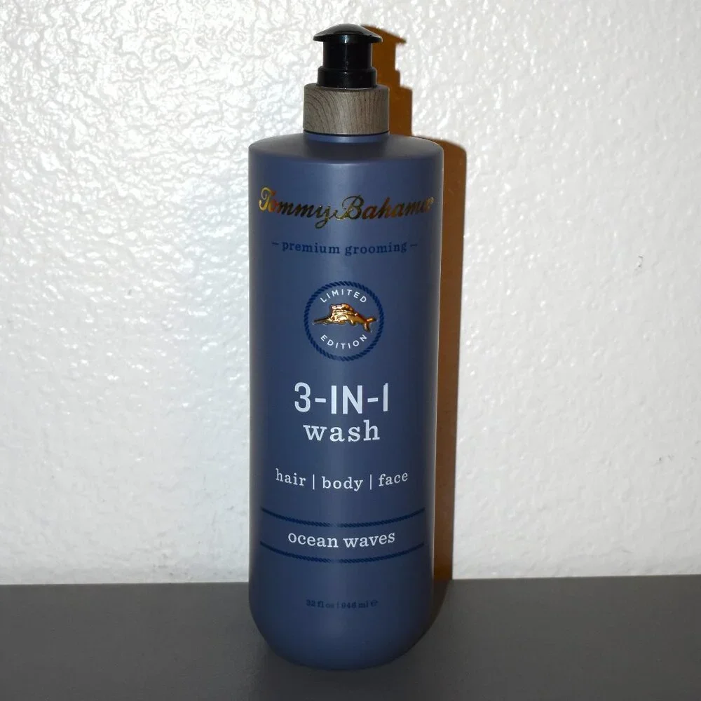 NEW Tommy Bahama Blue Ocean Waves‎ 3-in-1 Wash 32 oz Bottle